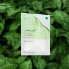 Super Cica Calming Mask 10 Sheets Soothing Moisturizing White Blackhead Uneven Sebum Mask Pack Ultra-Adhesive, Ultra-Light Sheet from Medicube / 슈퍼 시카 카밍 마스크 10매 진정 보습 화이트 블랙헤드 요철 피지 마스크팩 초밀착 초경량시트 메디큐브