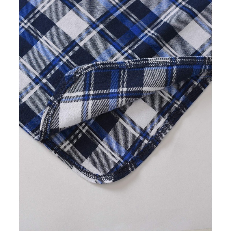 Latuza - Camisa de dormir de franela de algodón para