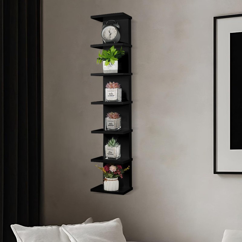 YEXEXINM 7 Tier Wall Shelf Unit - Lack Floating Shelf,