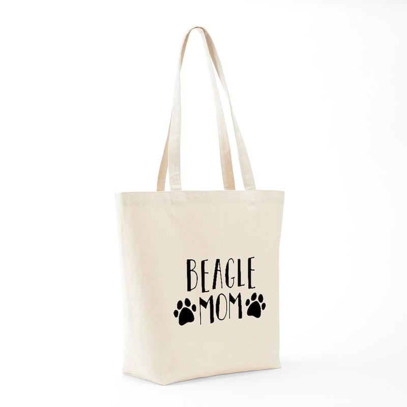 CafePress Beagle Mom Tote Bag Natural Canvas Tote Bag, Reusable