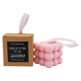 Soap on a Rope Nr. 06 - Jasmine & Patchouli - | Massageseife mit Band, Duft nach Jasmin und Patchouli