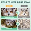 Vicsiyi Owls to Keep Birds Away: 2Pack Fake Owls with