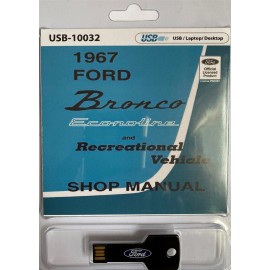 1967 Ford Bronco Econoline and Recreational Vehicle Shop Manual (USB)