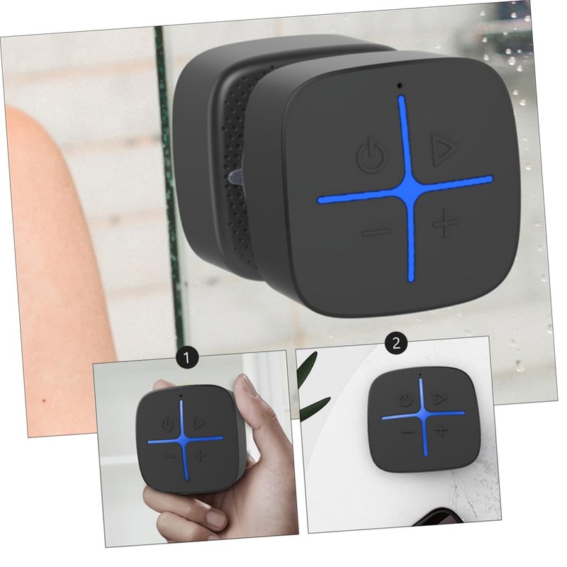 TEHAUX Bathroom Mini Sound System Waterproof Wireless Sound Equipment Suction