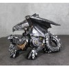 Ebros Gift Roaring Steampunk Silver Robotic Cyborg Winged Geared Clockwork