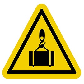 I Make Decals™ - Caution Safety Label Crane Load Lift Decal Sticker Placard 5.2" W X 5" H