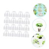 CIYODO 150Pcs Transparent Humidity Domes for Hydroponic Growing Plant Protectors