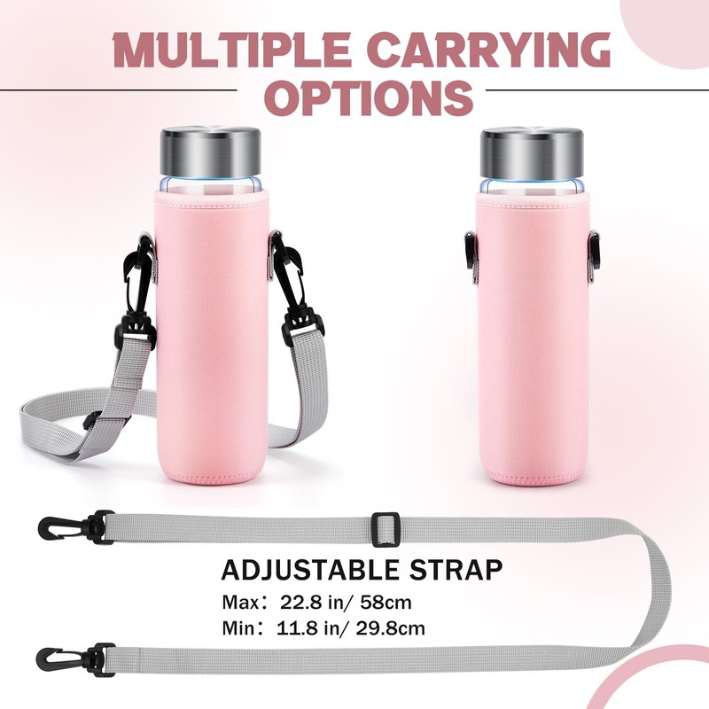 FillTouch Water Bottle Holder Water Bottle Bag Carrier Neoprene Portable