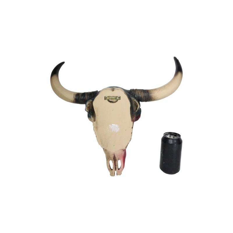 Southwest Longhorn Cow Steer Skull With Texas Lone Star State