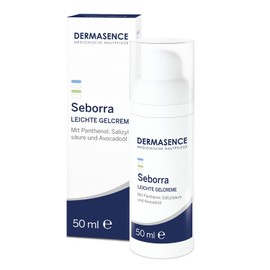 DERMASENCE Seborra Light Gel Cream 50 ml - Day Cream for Oily Skin and Combination Skin, Moisturises without Shine, Visibly Soothes, Refines Pores, Absorbs Quickly, Vegan, Fragranced