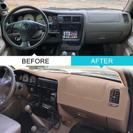 Dashboard Cover Mat Custom Fit for Toyota Tacoma 1998 1999 2000 2001 2002 2003 2004,Dash Cover Dash Mat Pad Carpet Protector(Beige)
