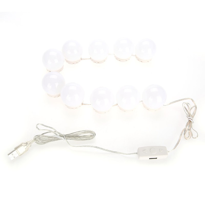 Vanity LED Makeup Mirror Lights Dimmable Bulb Concealable Wiring Light