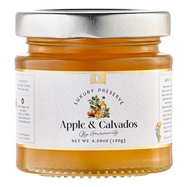 Gourmanity Royal Preserves Braeburn Apple & Calvados Preserves 130gr | Luxury Apple Jelly | Apple Jam with Calvados [130gr Jar]