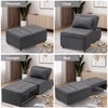 Ainfox Sleeper Sofa Chair Bed, 4-in-1 Convertible Ottoman Sofa Couch
