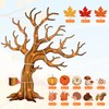 80pcs Tree Bulletin Board Decorations, Autumn Paper Cutouts for Bulletin