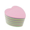 Rainbow Love Heart-Shaped Sticky Note Cube Super Sticky Removable Notes