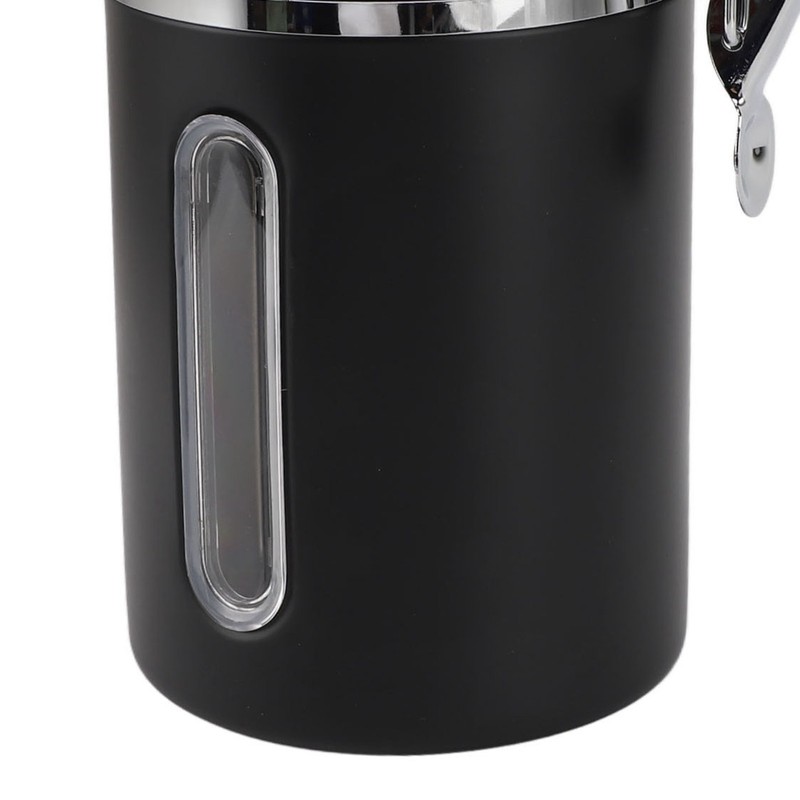 Coffee Canister 1800ml 304 Stainless Steel Window Design One Way