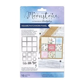 Hunkydory Moonstone - Square Patchwork Panel - Craft Cutting Die Set - MSTONE949