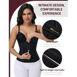 SHAPSHE Waist Trainer for Women Tummy Control Corset Shapewear Cincher Vest Sport Workout Body Shaper going out tops with Bra