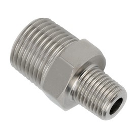 Yoebor Stainless Steel 304 Hex Nipple Covert Metric Thread to NPT Thread, M20*1.5 Male x 1/2" NPT Male Pipe Fitting 1pc