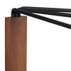 Relaxdays Dish Cloth Holder, 3 Rails, Foldable, Metal & Wood,