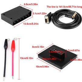 Akozon Touch Screen Panel, 12 V / 24 V Universal Touchscreen Switch Panel 6 Speed Touch Screen Control Panel Box LED Switch Panel for Car Boat