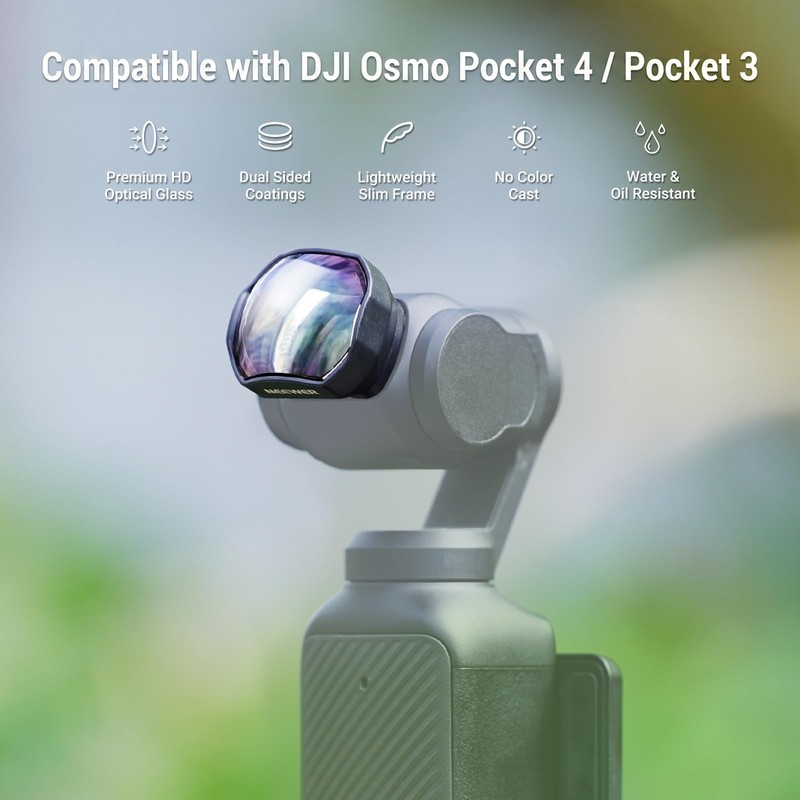 NEEWER 2x Teleconverter Compatible with DJI Osmo Pocket 3 /