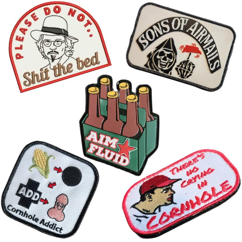 Struggle Bus Funny Cornhole Patch for Bags Backpacks Clothing Patch