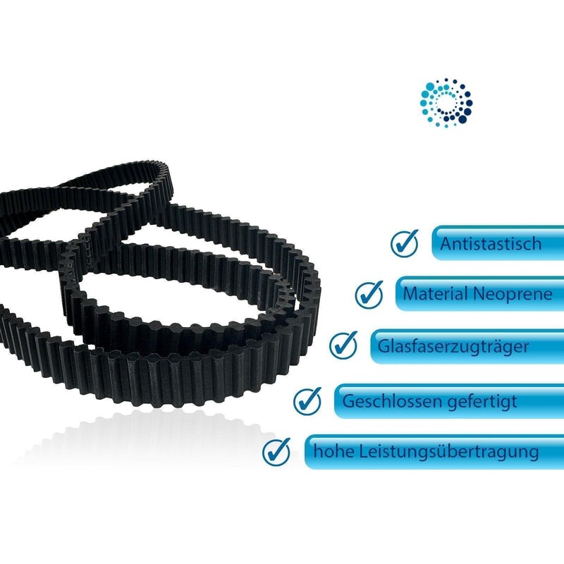 Bulktex Double Timing Belt 1600 x 20 Suitable for Many