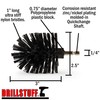 Ultra Stiff Black Mini Original BBQ Grill Brush - Electric