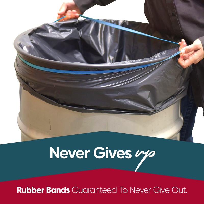 Rubber Bands 95-96 Gallon Trash Cans - Garbage Bag Holder