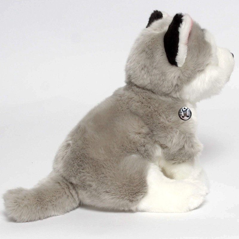 Husky Smilla Alaskan Malamute Sitting Cuddly Toy Plush Dog Plush