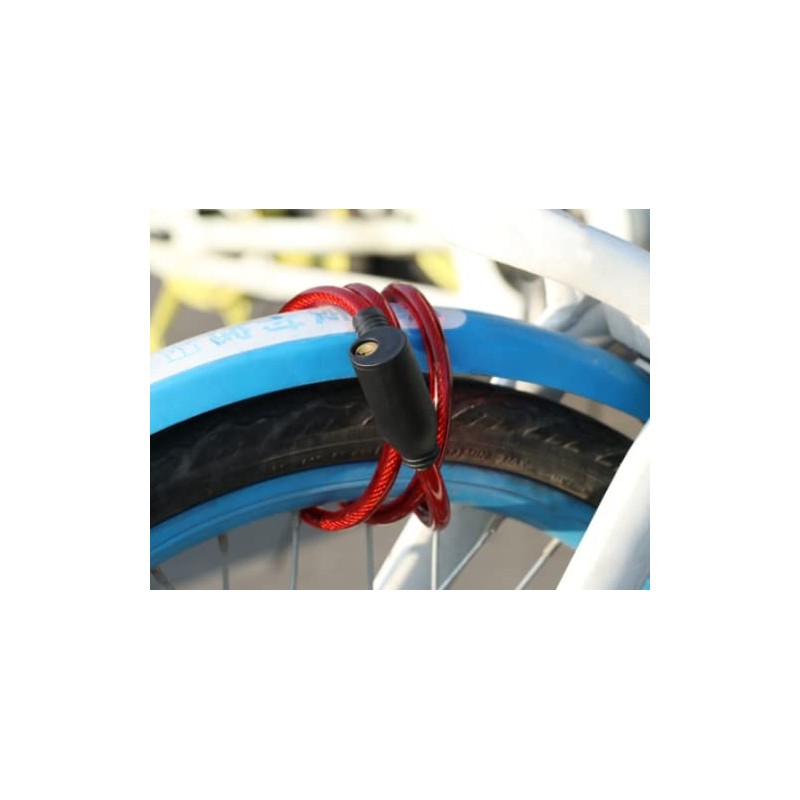 Saraoriginalshop 2 Sizes Blue Spiral Lock for Bicycles, Motorcycles, Electric