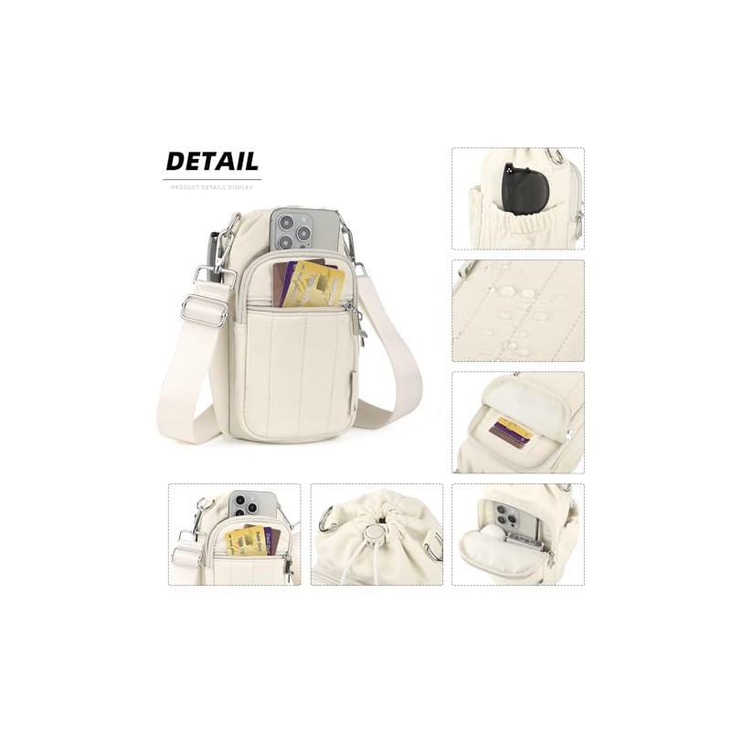 Rueesh Insulated Water Bottle Holder Bag with Adjustable Strap