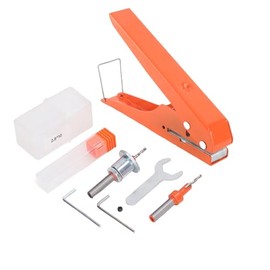 Perforadora de un Solo Orificio, Perforadora de Orificio Redondo de 10 mm, para Ahorro de Mano de Obra para PVC, Papel, Cartón