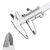 Vernier Caliper with Locking Screw, 150 mm Stainless Steel Vernier