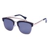 Edge I-Wear Square Aviator Style Sunglasses with Solid Flat Lens