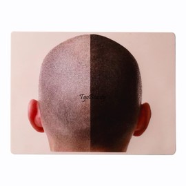 1pc Man SMP Scalp Micropigmentation Skin Male Rear Scalp Training Skin Hairline Tattoo Practice Pad for Hair Density Traning (1pc)