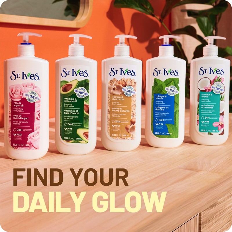 St. Ives Hand & Body Lotion, Hydrating Vitamin E &