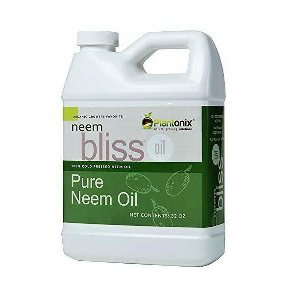Organic Neem Bliss 100% Pure Cold Pressed Neem Seed Oil 32 oz - High Azadirac...