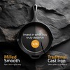 Utopia Kitchen Cast Iron Skillets 12 Inch, Chef's Pan, Pre-Seasoned