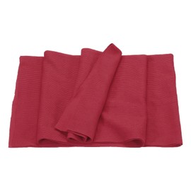 sourcing map 47" Elastic Cuffs Ribbed Trims Cotton Fabric Knit Rib Stretch Tape Cuff Sleeve Waistband for Sewing, 20" Wide Claret