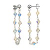 LTC Designs Sterling Silver Loop Drop Earrings Made With Austrian