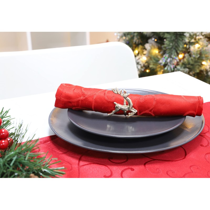 Christmas Concepts® Set of 4 Gold Napkin Rings – Luxury