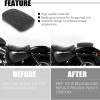 TWOM Motorcycle Pillion Passenger Pad Seat For Harley Sportster Dyna