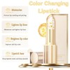 2PCS Transferproof Color Changing Lipstick,24H Long Lasting Moisturizing Glossy Lip