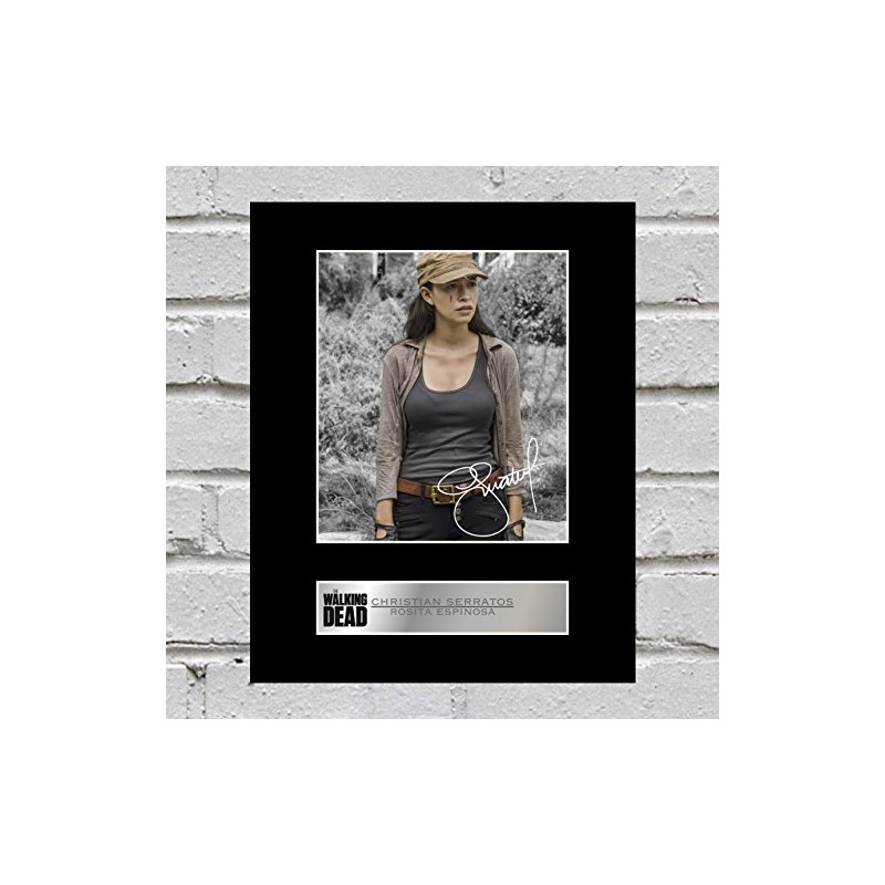 Christian Serratos Signed Mounted Photo Display Rosita Espinosa The Walking