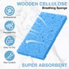 Zhengmy 100 Pieces Kitchen Sponge Bulk Natural Sponges for Dishes