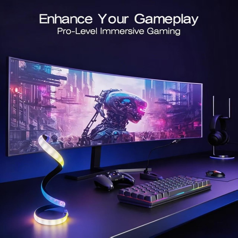 Modern RGB Spiral Table Lamp,Cool night lights,Portable USB Powered lamp