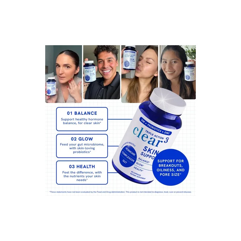 Smnutrition Suplemento Acn - Zinc, Dim - 60 Cpsulas ,